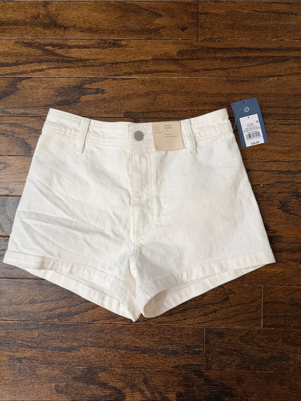 Universal Thread White High-Rise Denim Shorts